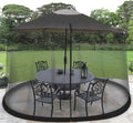homeroots 9' patio umbrella outdoor table bug screen, main product view