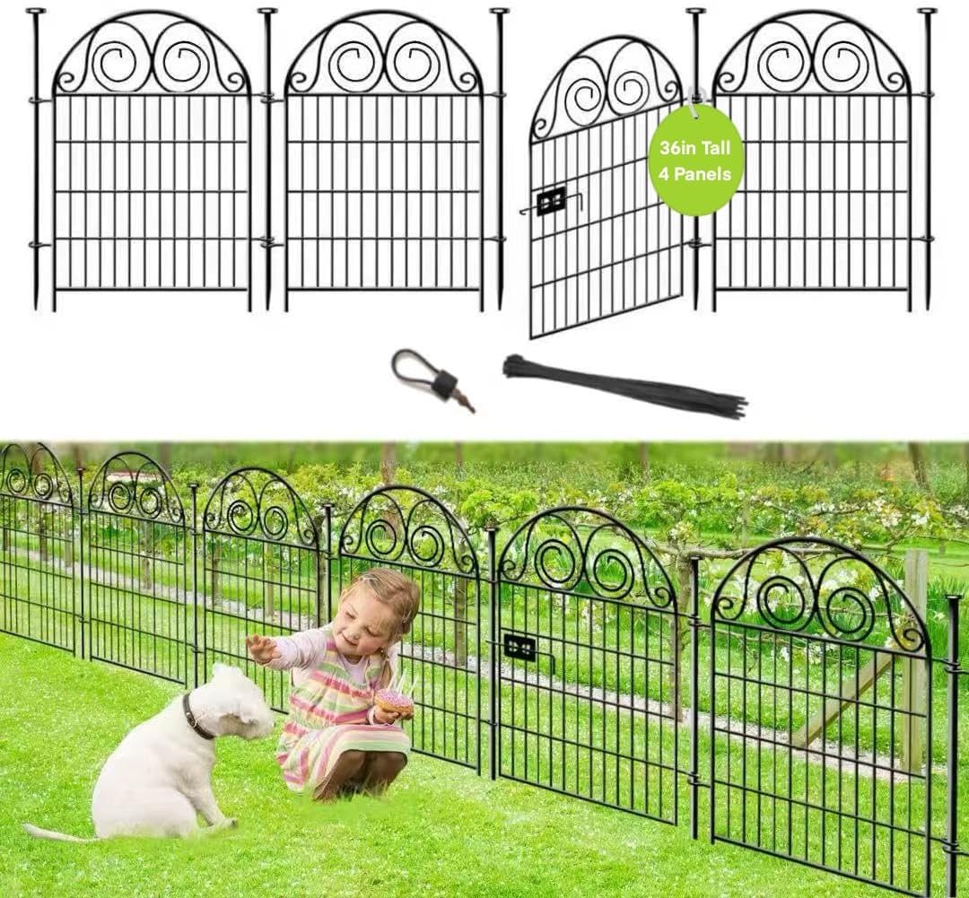 getlay garden fencing 36 inch high, 4 panels, main product view
