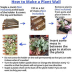 ShopLaLa Wall Planter – Wooden Air Plant Succulent Holder Hanger Indoor Outdoor, Live Orchid Wall Wood Display Frame Vertical Garden Balcony Deck Bathroom Macetas para Plantas De Aire 15.7" (40cm)