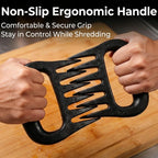 Meat Shredder Claws for Chicken & Pulled Pork Heavy Duty Meat Claws with Non-Slip Handle, BBQ Shredding Tool for Smoker, Grill & Kitchen