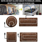 98ft soil heating cable for greenhouse 200 w shown in use