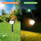 Lepro Solar Decorative Spot Lights 4 Pack, Warm White Accent Lights for Garden Ambiance, IP65 Waterproof Adjustable Landscape Lighting to Highlight Statues, Plants, Pathways & Yard Decor