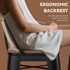 Yongchuang 26" Metal Barstools Set of 2 Counter Bar Stools with Wood Top Low Back Matte Black