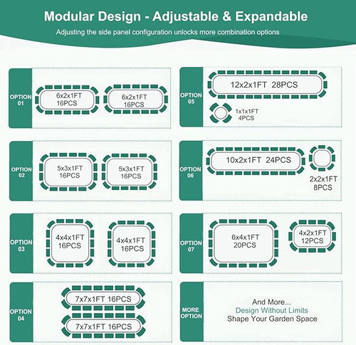 4 in 1 Galvanized Raised Garden Bed - 6x2x1ft (2Packs) Modular Planter Box Outdoor | Metal Raised Bed Kit with Bracing Rods for Gardening Vegetables Flowers Fruits Herbs (White)