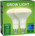 2 Pack LED Grow Light Bulb, BR30 Grow Light Bulbs, Full Spectrum | Grow Light 12W, Plant Light Bulbs, Grow light for Indoor Plants, Seedlings, Greenhouse, Hydroponic