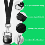 Tree Swing Hanging Straps Kit Holds 2200 lbs,5ft Extra Long Straps Strap with Safer Lock Snap Carabiner Hooks Perfect for Tree Swing & Hammocks, Carry Pouch Easy Fast Installation (5 ft)