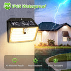 [20 Packs] Solar Motion Lights Outdoor, Ultra Bright Solar Fence Lights with Motion Sensor, IP65 Waterproof Security Light 3 Modes, 270° Lighting Angle, Wall Lights for Deck Patio Fence Garage Door