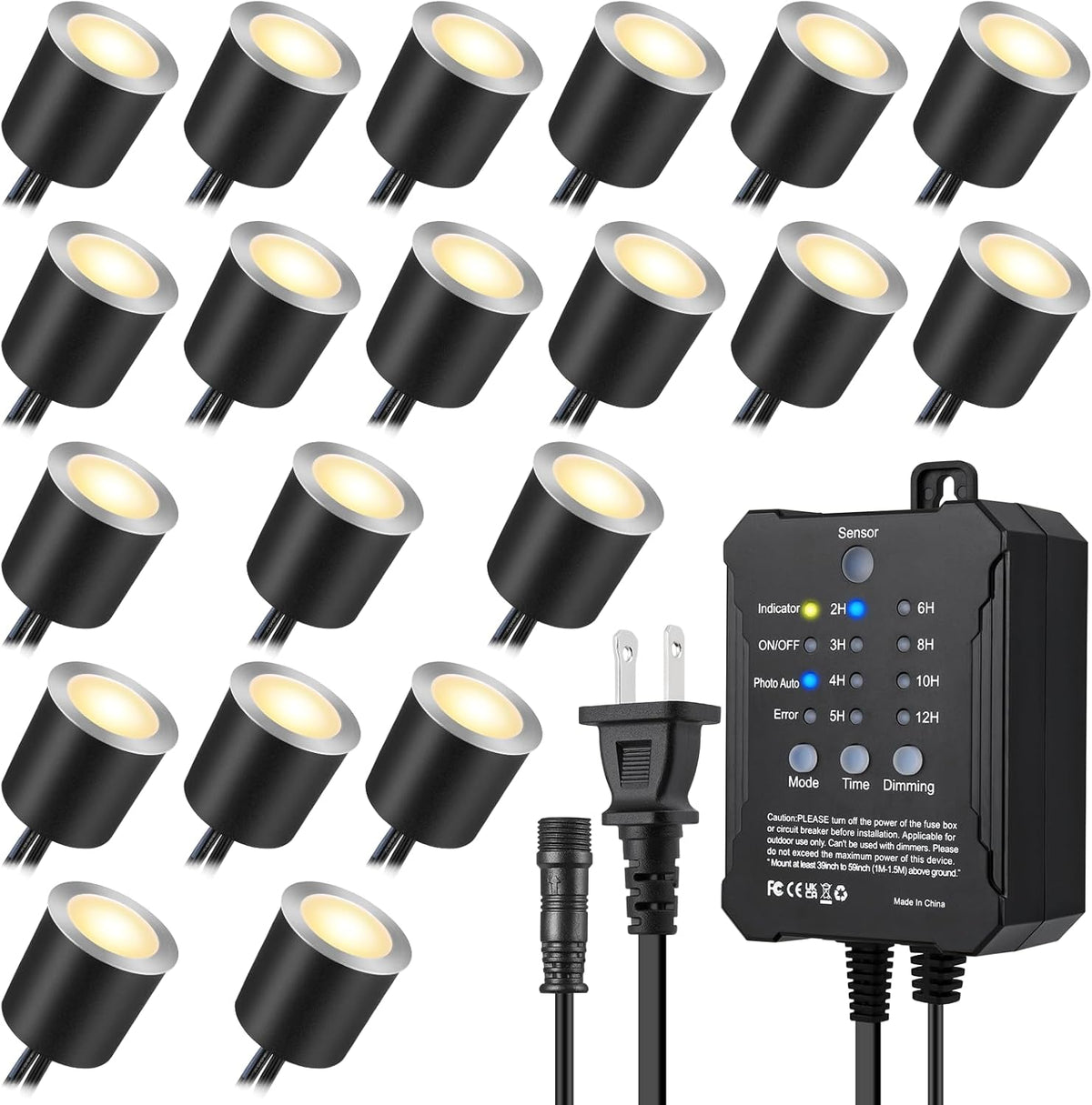 smy lighting dimmable led deck lights with timer, main product view