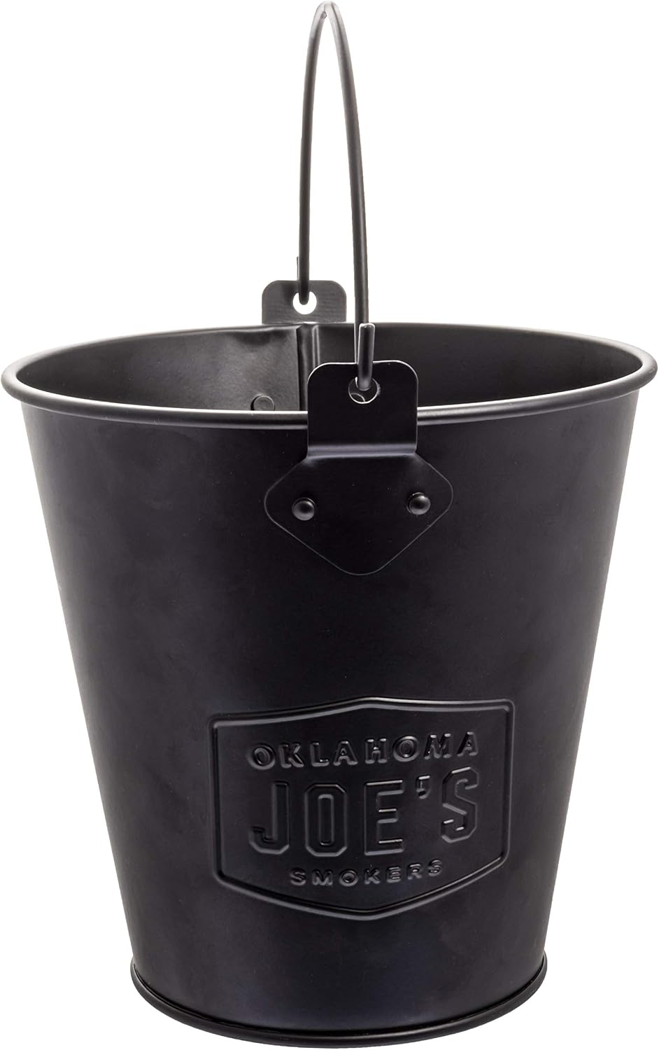 Oklahoma Joe's 5279338P04 Stainless Steel Offset Smoker Charcoal Firebox Basket, Silver & 9518545P06 Drip Bucket, Black & Highland Offset Smoker Cover, Black