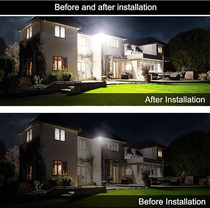 4Pack LED Flood Light Outdoor,250W LED Work Light 25500lm with 6FT US Plug,IP66 Waterproof Exterior Security Lights,6000K Daylight White Outside Floodlights Slim Design for Playground Yard