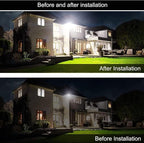 2Pack LED Flood Light Outdoor,150W LED Work Light 15500lm with 6FT US Plug,IP66 Waterproof Exterior Security Lights,6000K Daylight White Outside Floodlights Slim Design for Playground Yard