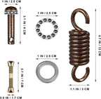 Hammock Chair Spring Hammock Hanging Kit Stainless Steel Spring Hook Replacement Accessories Heavy Duty Fixing Parts For Swing Chair Porch Egg