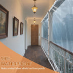clear vinyl tarp,2 packs 8x20ft clear tarps with on a desk or shelf