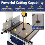 band saw, 14 inch bandsaw for woodworking, 1445, side view
