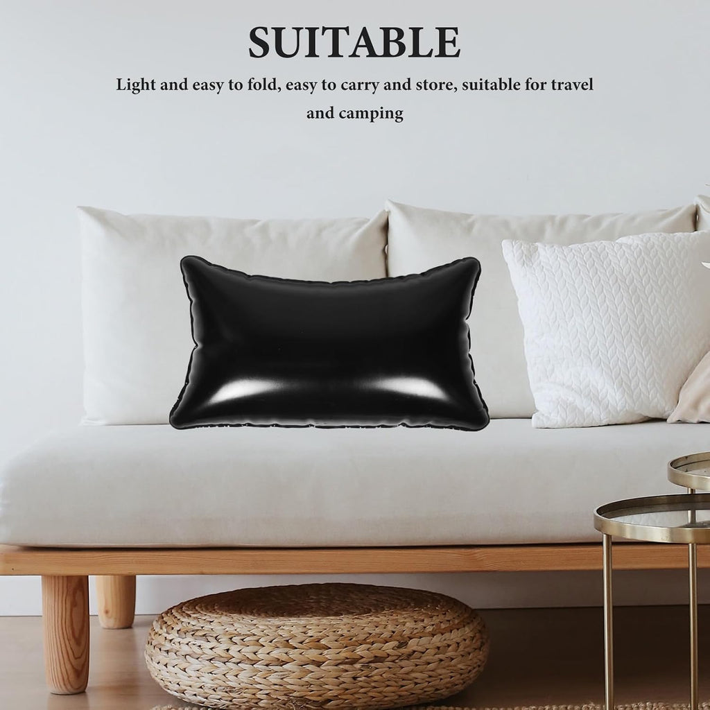 STOBAZA Inflatable Cushion for Hammock Swing Chairs PVC Black | Replaceable Insert for Hanging Chairs, Lightweight Foldable Design, Travel and Outdoor Use
