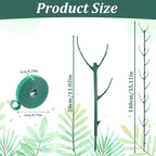 Grevosea 5 Pack Plant Support Stakes, Stackable Monstera Plant Supports for Indoor Outdoor Plants Garden Stakes Trellis for Climbing and Potted Plants Pothos Flowers