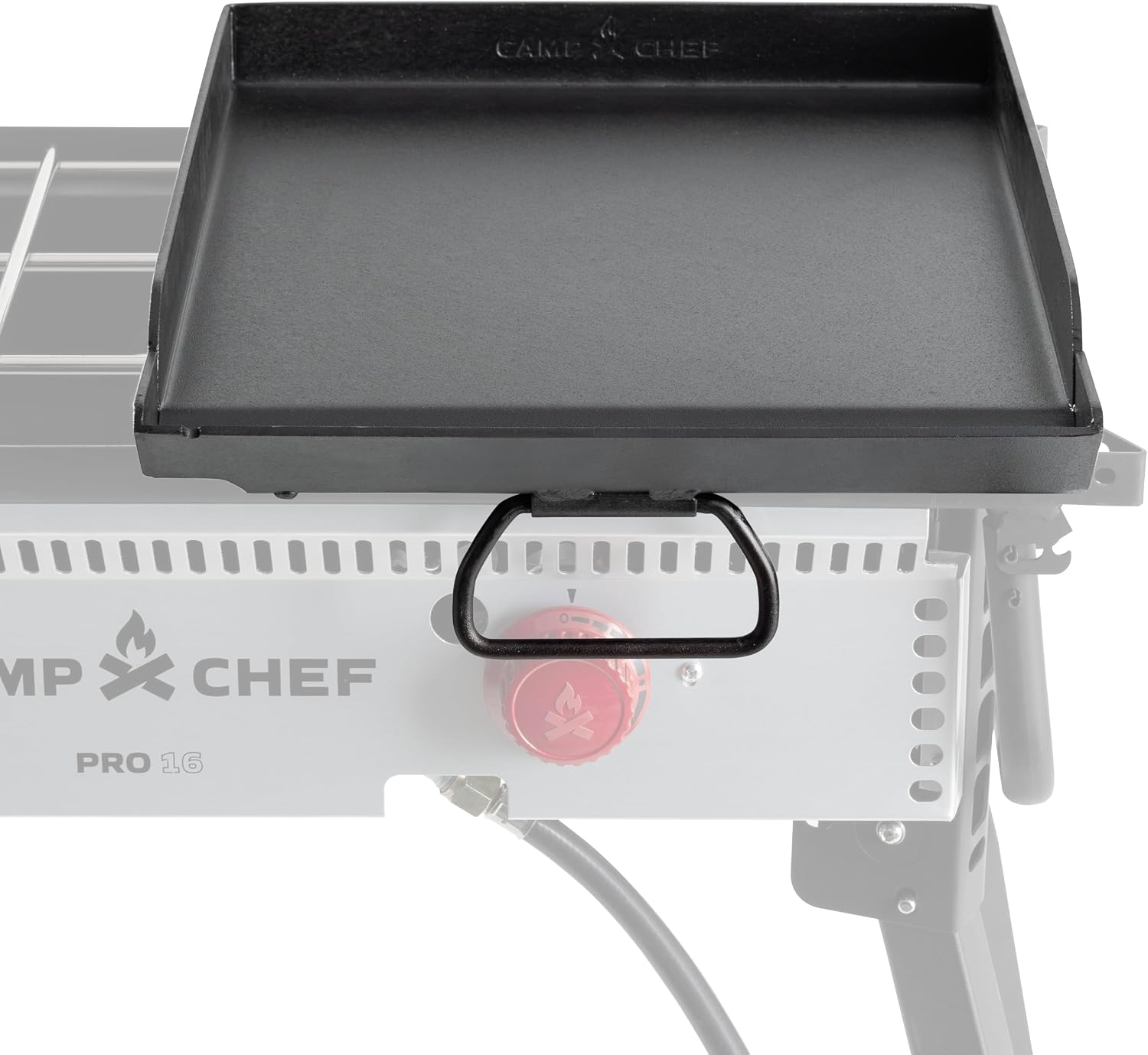 Camp Chef Single Burner Griddle | 16 Inch, Covers One Burner, Pre-Seasoned Flat Top, Even Heat System