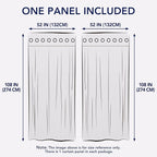 PureFit Outdoor Curtains for Patio Waterproof Weatherproof, UV Resistant Outside Curtains for Gazebo, Front Porch, Pergola, Sun Blocking Privacy Curtain, 52W x 108L inch, 1 Panel, Yellow
