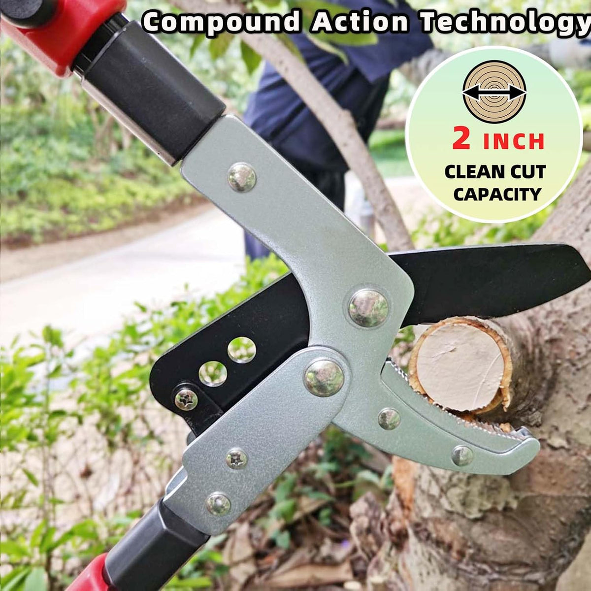 yrtsh loppers branch cutter heavy duty tree trimmer shown in use