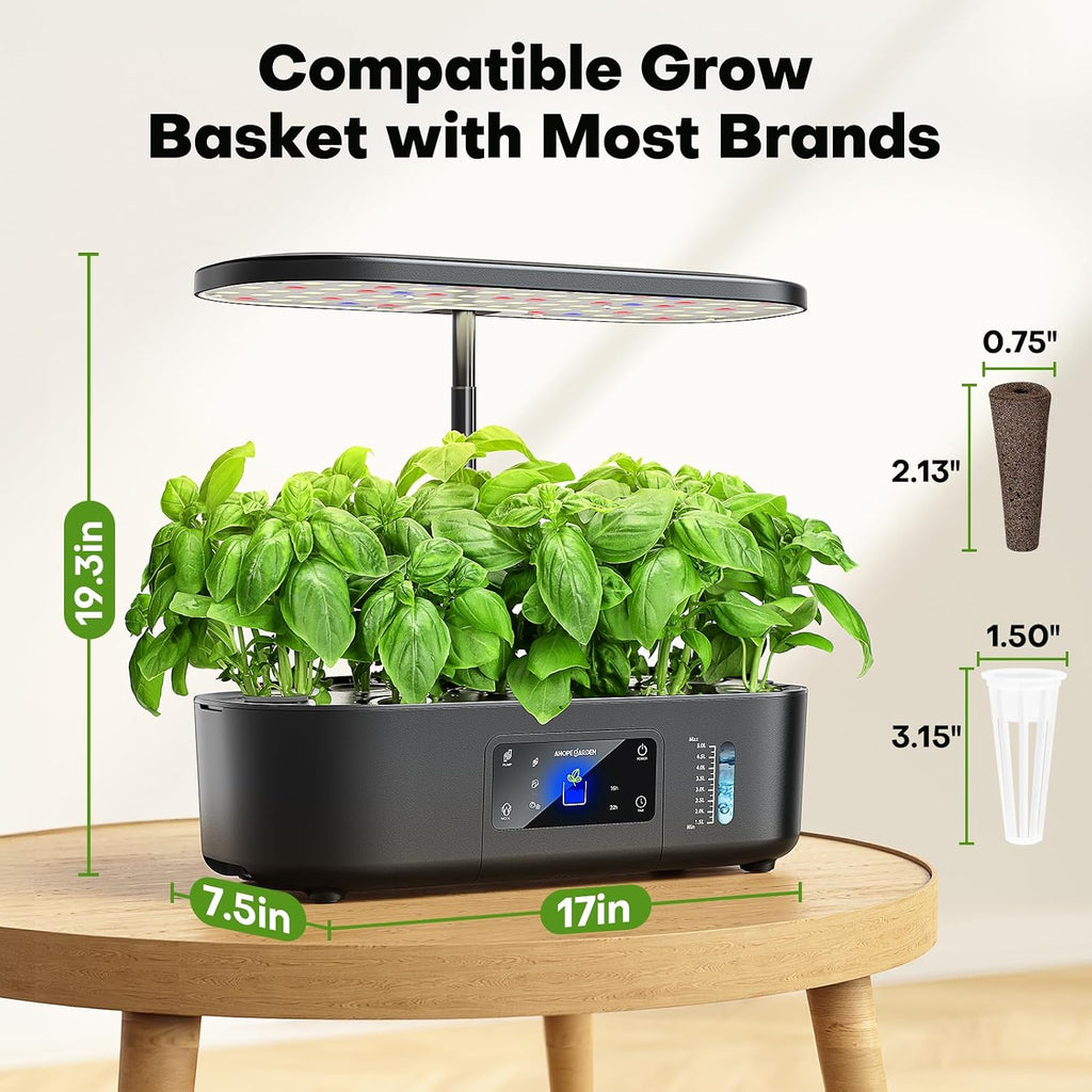 ahopegarden hydroponics growing system kit: 12 pods with, package contents