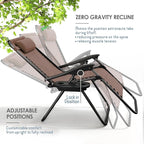 Nestl Zero Gravity Chairs Set of 6 - Brown