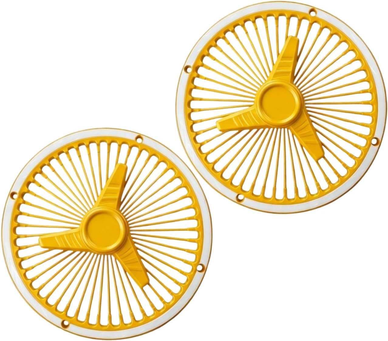 2-Pack Trash Can Wheel Covers, 8.5-Inch Automotive-Style Decorative Rims for Standard 8-Inch Garbage Can Wheels, 3D Printed Bin Accessories for Garage, Workshop, Man Cave and Recycling Area
