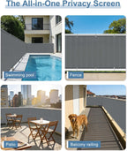 balcony privacy screen fence uv protection, customized 2.5'x6', package contents