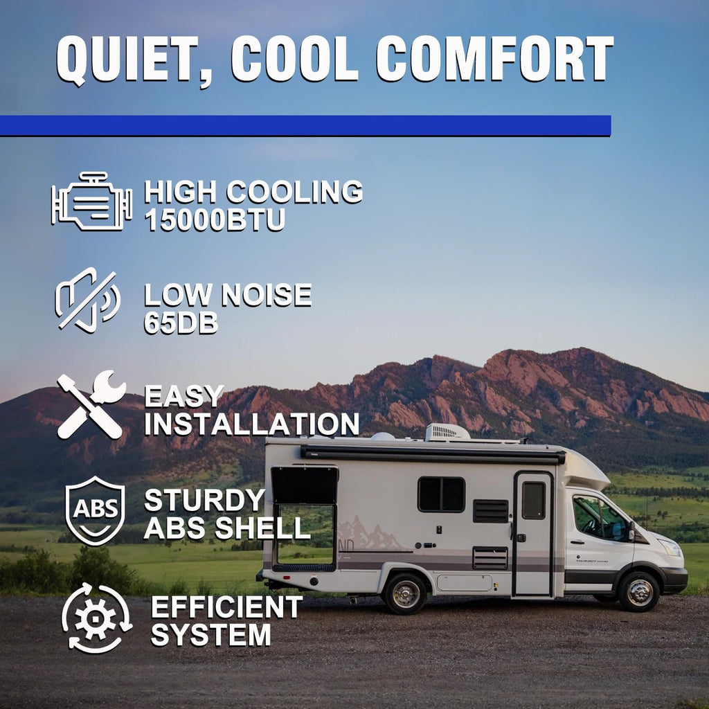 115v air conditioner 15000btu rooftop rv air conditioner showing dimensions