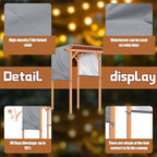 Universal Pergola Replacement Canopy Outdoor Canopy Shade Cover Waterproof Shade Top Cover for Outdoor Patio Porch Backyard(16 x 7 ft,Gray)