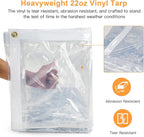 20ft outdoor clear tarp curtain waterproof wind-proof 24, side view