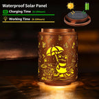 Frogs Solar Lanterns Metal Hanging Garden Decor Birthday Gifts for Women | Solar Lights Waterproof Outdoor Decoration for Outside LED Lanterns for Yard Patio Lawn Gifts for Mon Grandma