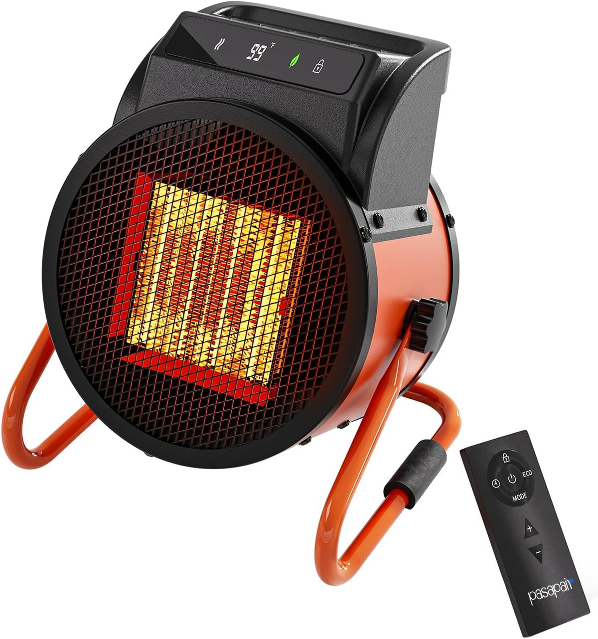 pasapair greenhouse heater with remote, 1500w fast heating, main product view
