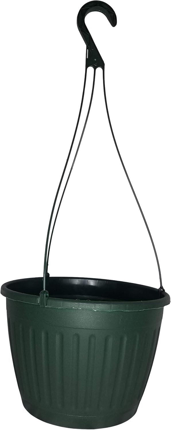 landmark 10" imperial plastic hanging basket (green, 10), main product view