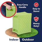 Simplay3 Handy Home 3-Level Heavy Duty Work/Garden Seat - 12" x 15" x 9" - Green, Made in USA