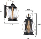 Westinghouse 61391EC Canyon Craftsman-Style One Light Outdoor Wall Fixture with Dusk to Dawn Sensor, Heirloom Brass Finish, Clear Glass
