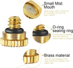 kuwan 0.016" orifice (0.4mm) thread unc 10/24 brass, close-up detail