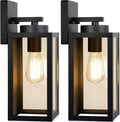 beslowe outdoor wall light fixtures, modern black exterior, main product view