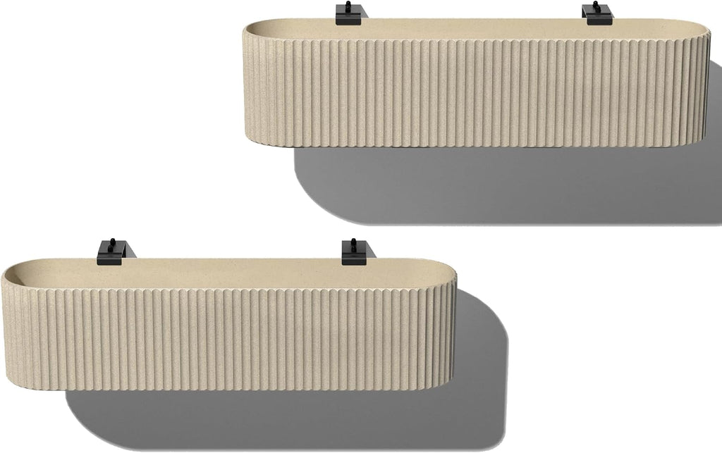 veradek demi series railing planter - round window, main product view