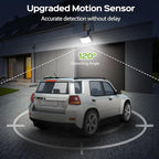 Adiding Solar Outdoor Lights, 202 LEDs Flood Lights with 16.4 ft Cable, Remote Control Solar Motion Sensor Outdoor Lights, 3 Modes Solar Powered Security Lights for Outside Patio, Yard, Garage, 2 Pack