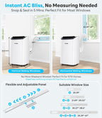 14,000 btu portable air conditioner with wifi &, view 10