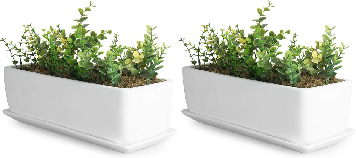 mygift 14 inch ceramic indoor plant pot with, main product view