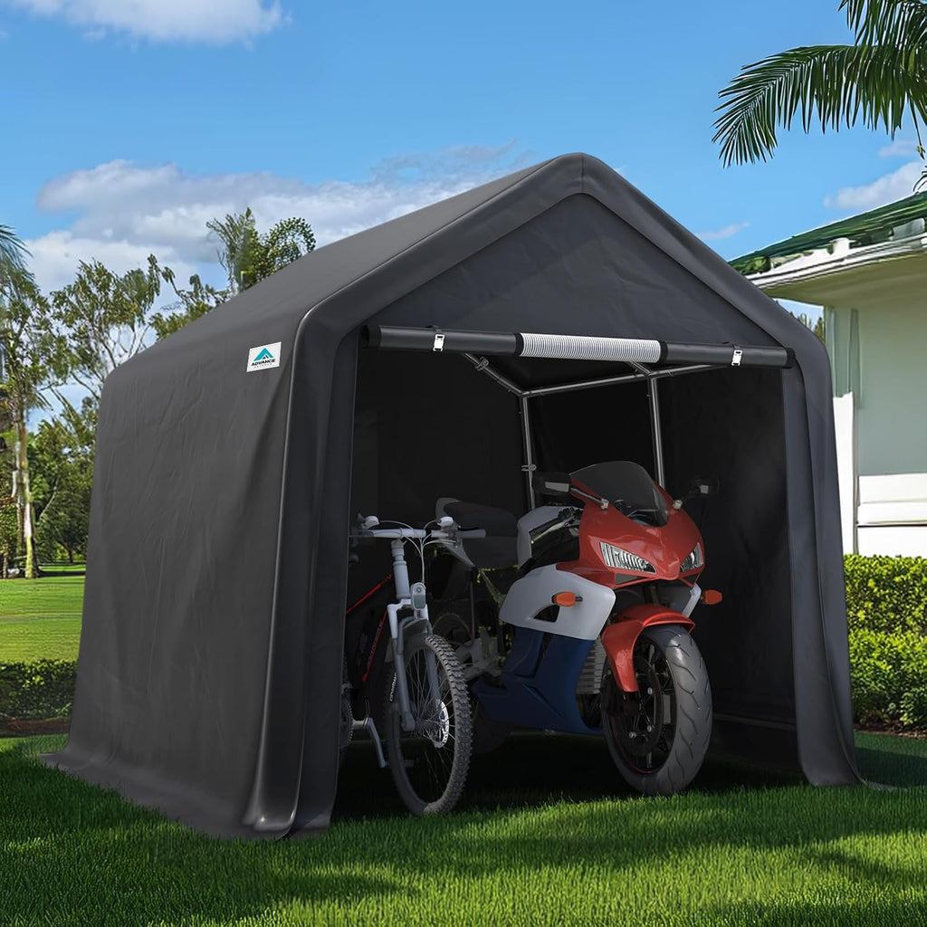 advance outdoor 8x8 ft storage shelter garage tent, main product view