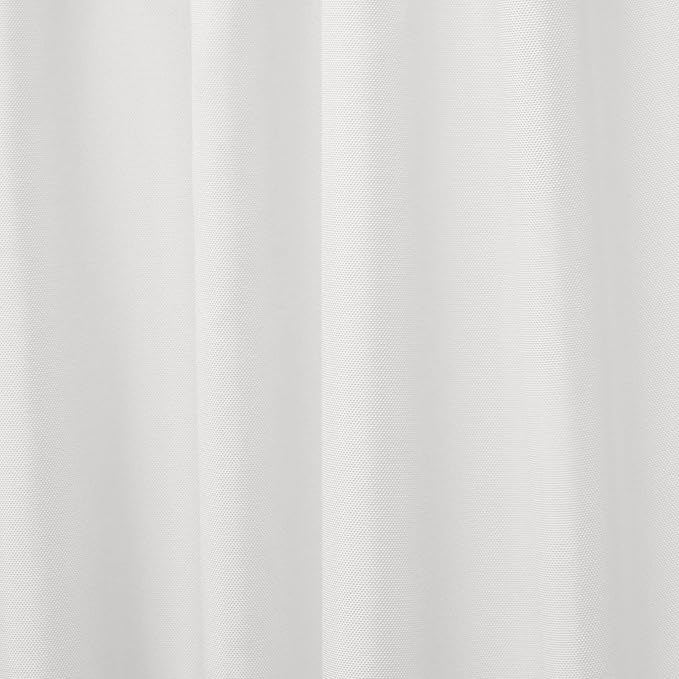 Exclusive Home Cabana Solid Indoor/Outdoor Light Filtering Hook-and-Loop Tab Top Curtain Panel Pair, 54"x84", Vanilla