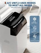 garvee 14,000 btu ac unit, 3-in-1 portable air, close-up detail
