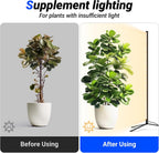 Barrina T10 Vertical Grow Light, 4FT 42W, Full Spectrum, High PPFD | Grow Lights for Indoor Plants, Standing Side Lighting to Plant Stand Flower and Tall Plants, Foot Switch with Tripod Base