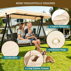 Porch Swing Canopy Replacement Top, 2/3 Seater Hammock Cover Top, Outdoor Swing Canopy Replacement Top Cover, Swing Chair Canopy Replacement for Garden Swing Chair,Blue,92" L x 46.5" W x 9" H