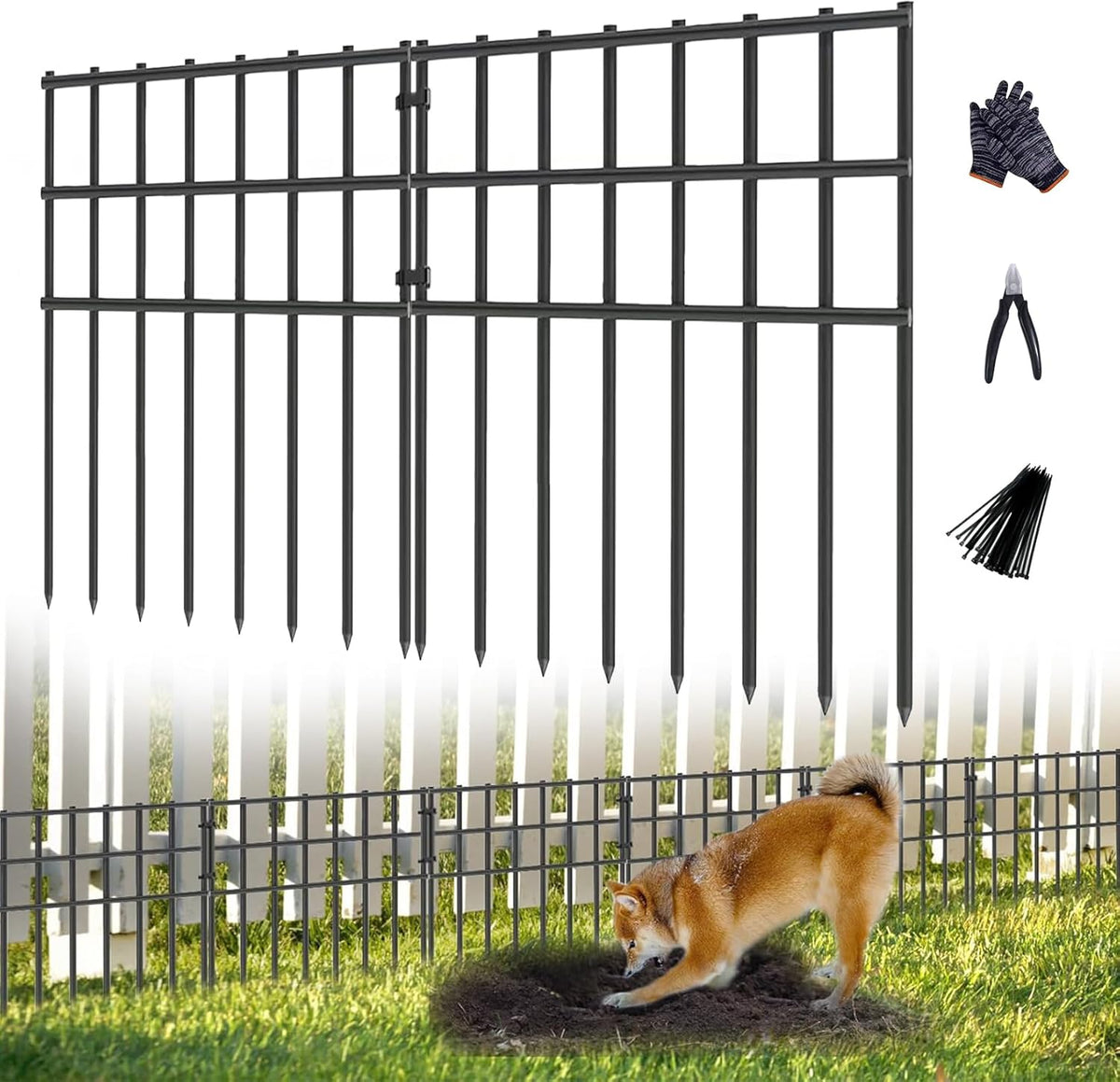 garden animal barrier fence, 17in (h) x 27ft, main product view