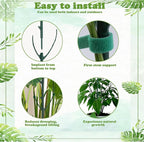 Stackable Monstera Moss Pole - 5 PCS Coir Plant Support Stakes for Indoor Plants, Bendable Totem Pole for Climbing Vines, Money Plant | Durable Indoor Plant Stakes (5 Pack)