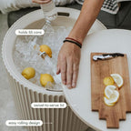 Veradek Outdoor Cooler Side Table - 2 in 1 - Designed for use as Outdoor Side Table, Patio Decor and Ice Chest