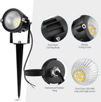 low voltage landscape lights, 10w 12/24v 2700k warm on a desk or shelf